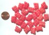 25 12mm Red Marble Butterflies
